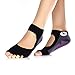 Ballet Yoga Socks, Dancing Yoga Pilates Socks with Grips Cotton Pilates Barre Gym Fitness Sports Women Non-slip Dance Socks for Fintness Yoga Socks (Black)
