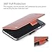 1byone Genuine Leather Wallet Stand Folio Case for iPhone 6/6s 4.7 inch with Card Slot, Brown