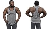 Barbell 1 Bodybuilding Muscle Stringer Y Back Tank Top, Lifting Shirt for Gym