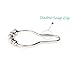 AMS® Shower Curtain Hooks Rings - 100% Stainless Steel - Decorative with Polished Metal Frame,Set of 12 Rings (Chrome)