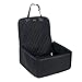 PETTOM Pet Bucket Seat Cover 2 in 1 Pet Front Seat Cover Dog Car Seat Cover Dog Hammock Non-Slip Backing Dog Car Seat Carrier Waterproof Full Protection Seat Protector f (Black)