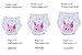 Baby Girls' Training Pants Reusable 5 Pack Toilet Training Underwear Nappy Panties Size 100 3T Large