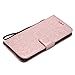 Galaxy S6 Edge Plus Case,Durable Lightweight PU Leather Embossed Flip Cover with Inner Soft Bumper Shockproof Wallet Cover with Magnetic Closure for Samsung Galaxy S6 Edge Plus -Sunflower Rose Gold