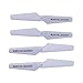 tech rc Original Replacement Blades for Syma X5C X5SC Drone Propellers Spare Part Set - Blades(4pcs) & Blades Protector(4pcs) & Landing Skids(2pcs)