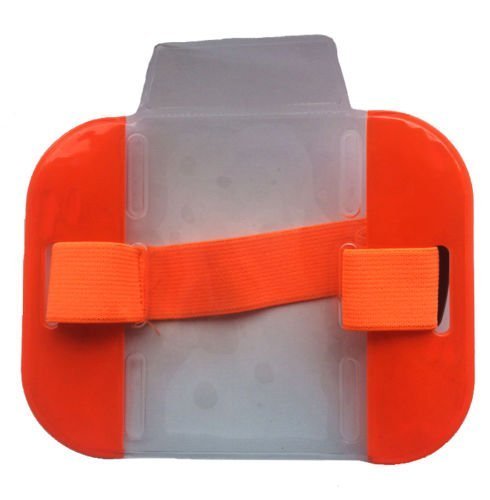 High Visability Security Arm Band Id Holder- Choice of Colors - By Pac Supplies USA (HI VIZ BLACK) - Thumbnail 6