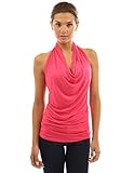 PattyBoutik Women's Halter Drape Cowl Neck Top