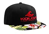 Koloa Surf-Classic Wave Logo Snapback Hats Red Hawaiian with Red Logo