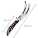 Andux Land Stainless Steel Flip Player Practice Holes Curved Collection CS/HDD14 (White Purple Prince) (Galaxy-White)