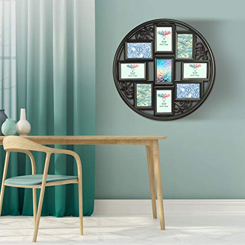 Palomzi Picture Frames 4x6 Collage 9 Openings Wall Mounting Collage Frame, Glass Front - Thumbnail 5