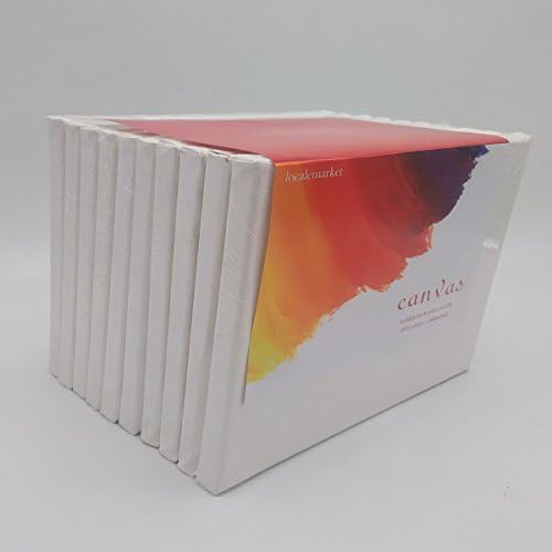 Localemarket 10 Pcs 8x10" Stretched Triple Primed Blank Art Canvas Artist Altematives Economy Art White Canvas