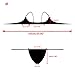 thinkbest Women Summer Sun Beach Swim Bandeau Triangle Push-Up Padded Bikini Suit (Medium, Sky Blue)