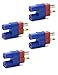 Readytosky Deans Male to EC3 Female Connector Adapters No Wire RC LiPo Battery Connectors(4PCS)