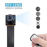 FREDI HD 1080P/720P Mini Super Small Portable DIY Hidden Spy Camera Loop Video Recording Video Recorder Motion Activated Security DVR with a remote controller