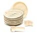 Eco-Friendly Disposable Dinnerware Set of 75 Party Supplies: Large 10
