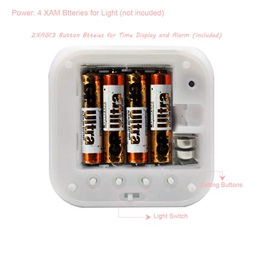 TCJJ Einhorn Wecker für Mädchen,Wecker Digital mit LED Nachtlicht Beleuchteter Anzeige Zeit Datum Temperatur Anzeige Einhorn Muster (Grün)