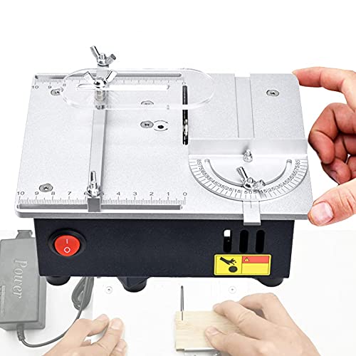 ZHJIUXING HO Mini TischkreissäGe Feinschnitt Modellbau,Professional Kleine TischsäGer,Kann Geschnitzt Werden,Siebengang…