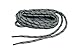 Heavy Duty Kevlar Reinforced Boot Laces Shoelaces (Grey W/ Black) 2 pair pack