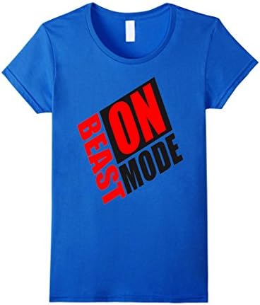 Beast Mode: ON  Bodybuilder shirt Adult &amp; kids t-shirt fun t - Female Small - Royal Blue
