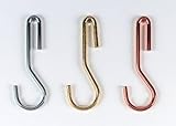 Rogar 9607 Brass Plated Eye Hooks - 6 Packs