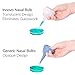 Innovo Hospital Grade Silicone Twister Bulb Baby Nasal Aspirator and Ear Syringe for Snot and Mucus, Non-Toxic Nasal Ear Bulb, Cleanable and Reusable