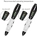 3D Pen with with Filament, DigiHero 3D Printing Pen with 1.75mm PLA Filament Pack of 12 Different Colors, Each Color 10 Feet, 3D Print Pen is Perfect Gift for Kids, Adults