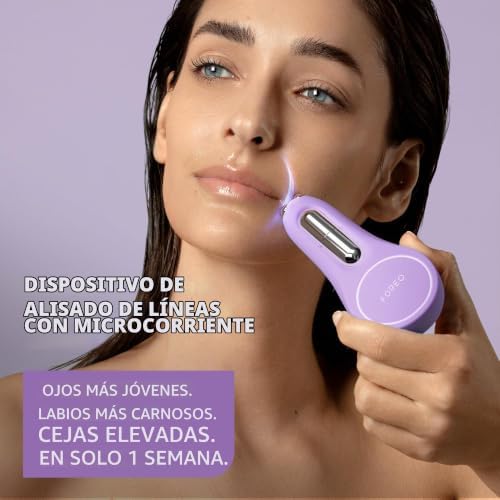 BEAR 2 eyes & lips, Dispositivo rejuvenecedor de microcorrientes, Lifting facial inmediato, Masajeador de ojos, Tratamiento antiojeras, Lavender