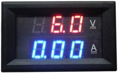 Amazon Co Jp パネル取付け型dcデジタル電圧計電流計 赤青 100v 10a バルク 車 バイク