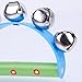 ZUINIUBI Alloy 5 Jingle Bells Sleigh Bells Instrument on Plastic Handle for Baby Kids Random Delivery