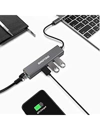 aROTaO USB-C to Ethernet Adapter Hub with 3-Port USB 3.0