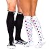 CPR Compression Socks for Women Men Nurses Compression Stockings for Woman Graduated Compression Sock 20 30 mmHg Knee High Nursing Travel Comfortable Compression Socks