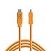 TetherPro USB-C to 2.0 Mini-B 8-Pin, 5Gbps Gen 1, 15' (4.6m), High-Visibility Orange