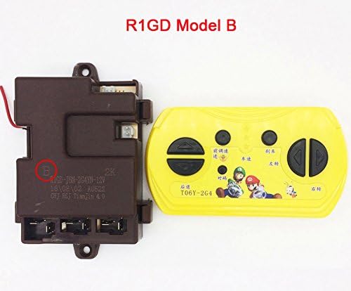 2.4G Bluetooth Remote Control and Receiver Kit Remote Controller Transmiter Accessory for Children's Ride On Toys Kids Powered Ride-On Car Toy Electric Replacement Parts RIGD Model B