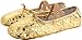 JOINFREE Girl's Women's Classic Leather Ballet Dancing Yoga Shoes Slippers Practise Gold Dot 1 Little Kid