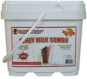 SurvivalCaveFood SCFMILK60 Whey Milk Combo bucket44; 60 svg