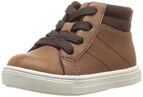 carter's Boys' Spade High-Top Sneaker, Brown, 11 M US Little