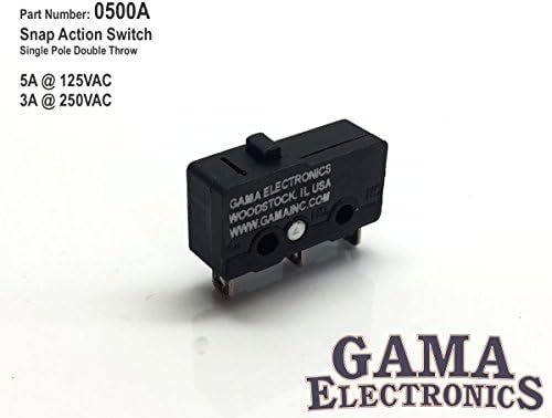 GAMA Electronics Sub-Miniature Snap-Action Switch SPDT
