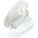 Fit Meal Prep [125 Pack 12 OZ Banana Split Boat Plate Clear PET Plastic Disposable Ice Cream Sundae Dessert Splits Bowl Tray for Gelato Parlors, Cafes, Parties, Home and Restaurants
