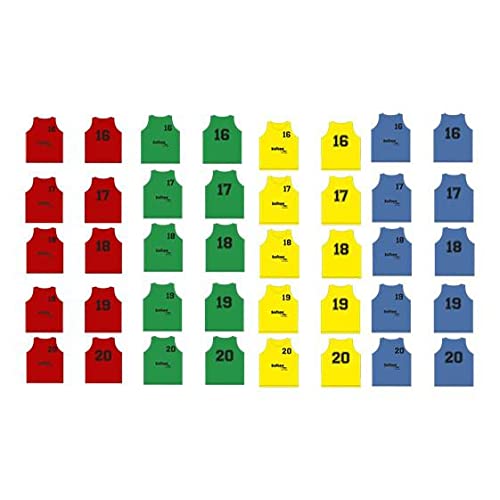 Vest Brand Softee Model Set of 5 Numbered Softee Bibs from 16 to 20 Blue