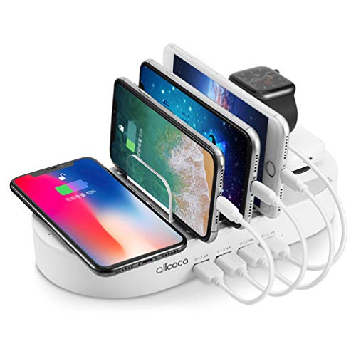 Fast Charging Station for Multiple Devices, 10W Fast Charging Station 2 Wireless Charging 4 USB Port - //coolthings.us