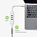 Omars 3-Port USB-C to USB 3.0 Aluminum Portable Data Hub 100 Mbps Network Adapter Ethernet Port, Compatible MacBook Pro 2016, ChromeBook, XPS More (Grey)