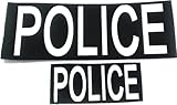 Police Large Velcro Patch Set of 2