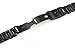 ZEIGER Men B011 Replacement Metal Waist Watch Band (Stainless Black 22mm)