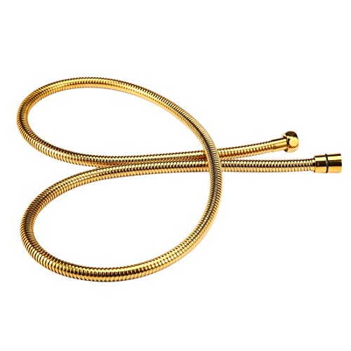 Shower Hose Gold Finish 60Inch Long Shower Head Hose Bathroom Toilet