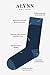 Alynn “Tip the Scales” Men's Legal Scales of Justice Lawyer Crew Dress Socks (1 Pair)