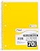 Mead Spiral Notebook, 1 Subject, 70 College Ruled Sheets, Assorted Colors, 12 Pack