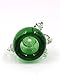 MFHX Handcrafted Glass items, replace bowl, male adapter, 14mm / 18mm (14mm, Green)