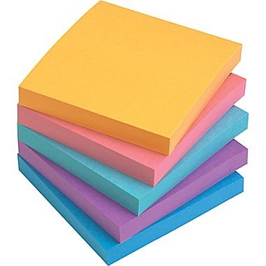 Staples Stickies 3 x 3 Assorted Bold Notes, 12/Pack