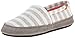ACORN Women's Moc Summer Weight Slip-On Loafer, White Stripe, Medium/6.5-7.5 M US