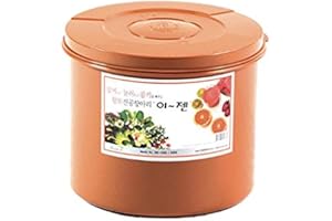 E-Jen Premium Kimchi, Sauerkraut Container Probiotic Fermentation with Inner Vacuum Lid Round (2.1 gal/ 8L)