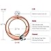 BOKIN Rose Gold 304 Stainless Steel Wine/Alcohol Wrist Flasket with Handmade Rhinestone Lid, Funnel in Gift Box For Women Girls Dance Birthday Party Club Bar, 3.5oz